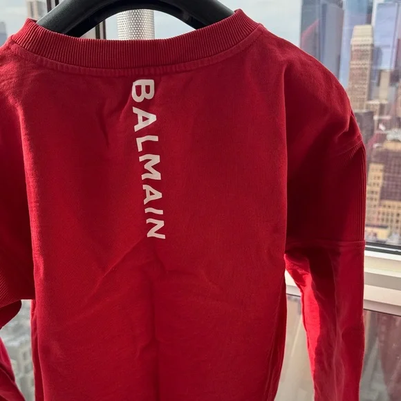 Balmain Red Men's Sweater